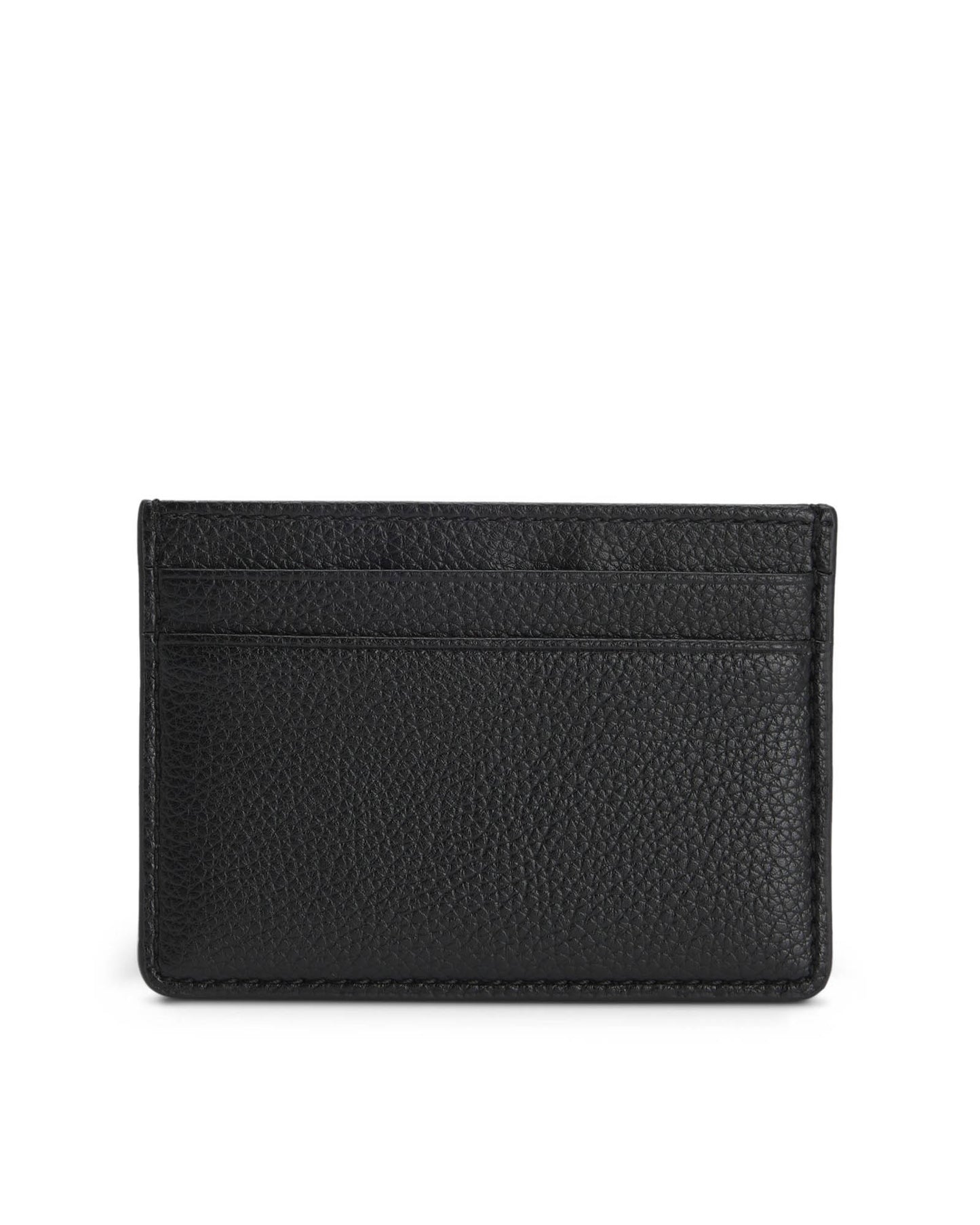 BOSS Orange Ray Mens Grained Faux-Leather Card Holder with Logo Trim - Black 001