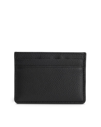 BOSS Orange Ray Mens Grained Faux-Leather Card Holder with Logo Trim - Black 001