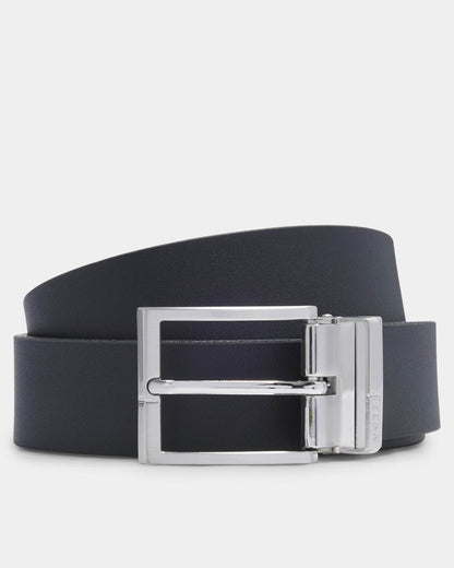 BOSS Orange Geppy Mens Reversible belt in Italian leather  - Black 004