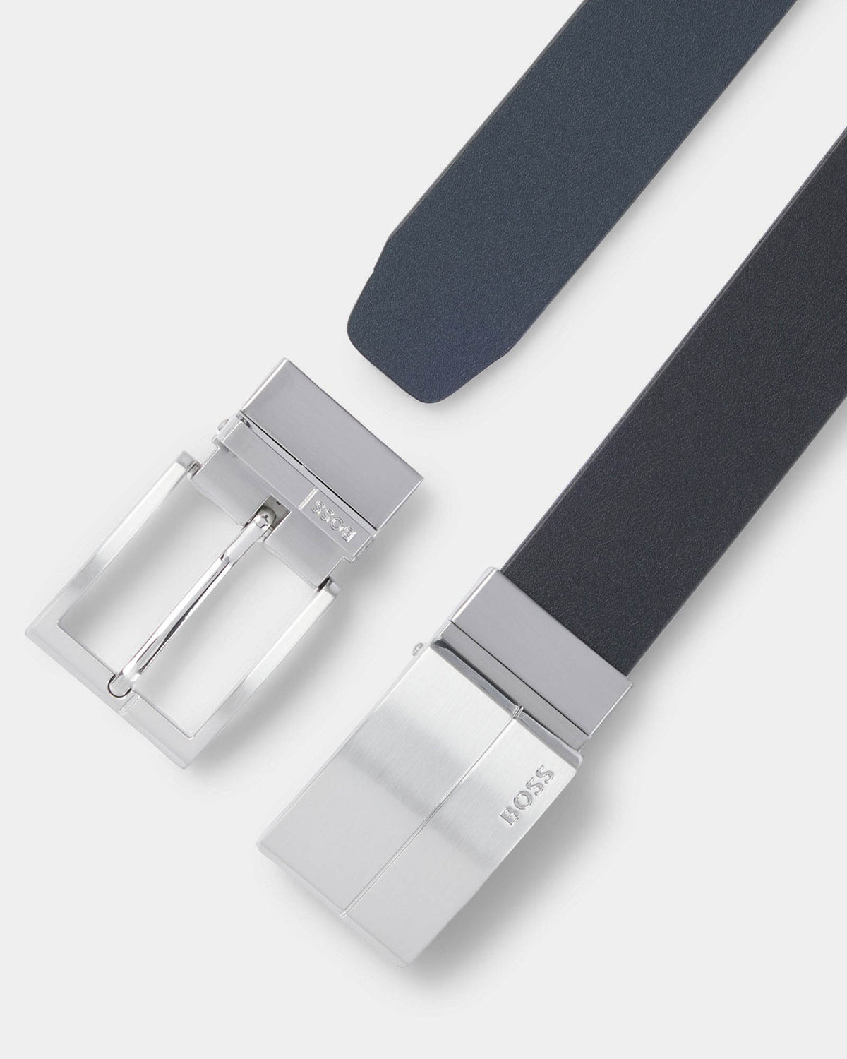 BOSS Orange Geppy Mens Reversible belt in Italian leather  - Black 004