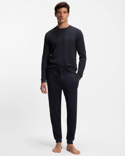 BOSS Orange Structure Mens Loungewear Pants - Dark Blue 403