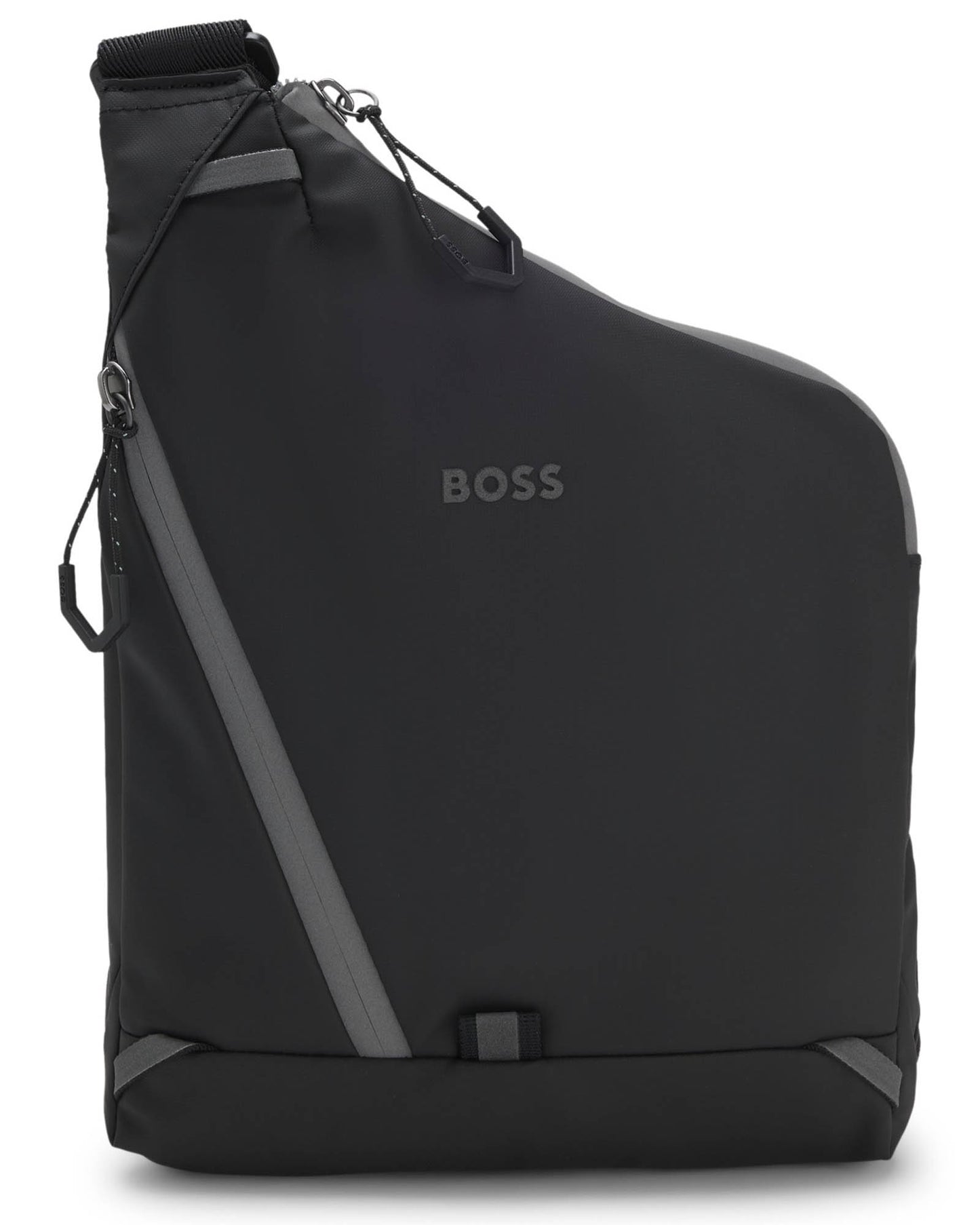 BOSS Orange Stenson Mens Crossbody Bag - Black 001 | CHO | Designer Mens Crossbody Bags