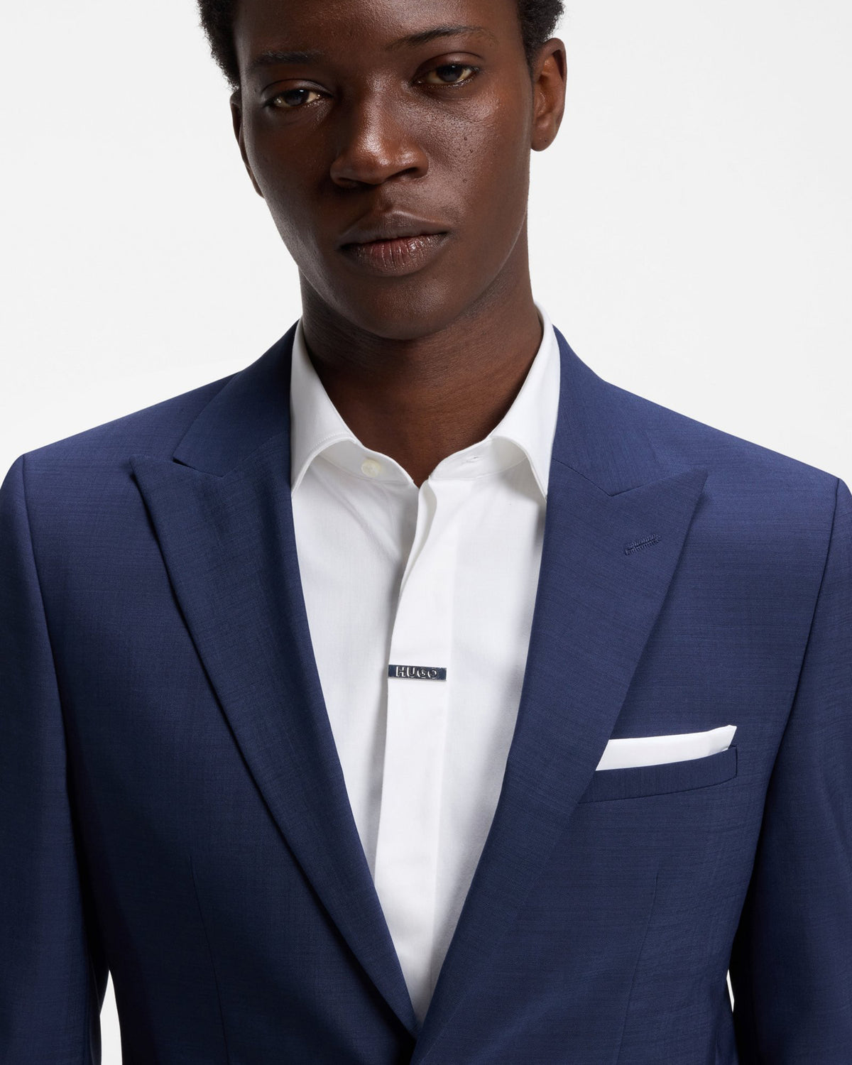 Hugo Arti Mens Extra - Slim - Fit Suit Jacket In A Wool Blend - Open Blue 498 | CHO | Designer Mens Suit Jackets