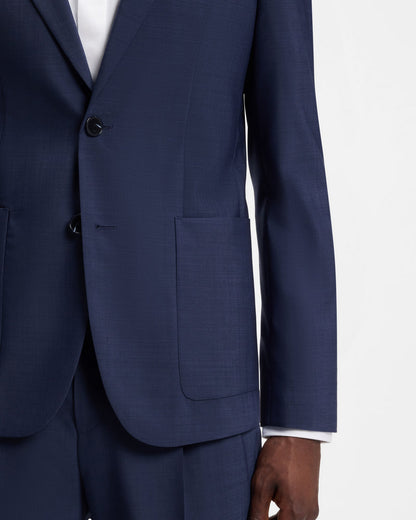 Hugo Arti Mens Extra - Slim - Fit Suit Jacket In A Wool Blend - Open Blue 498 | CHO | Designer Mens Suit Jackets