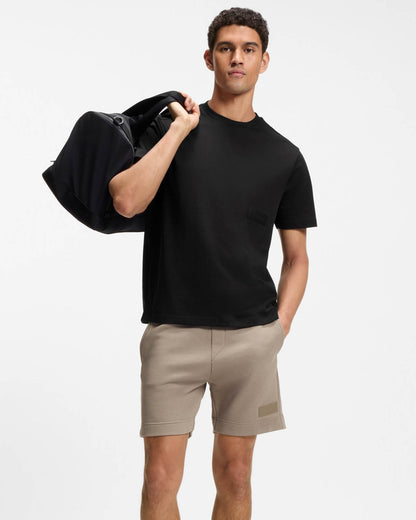 BOSS Green TS Structure Mens T - Shirt - Black 001 | CHO | Designer Mens Short Sleeve T - Shirts