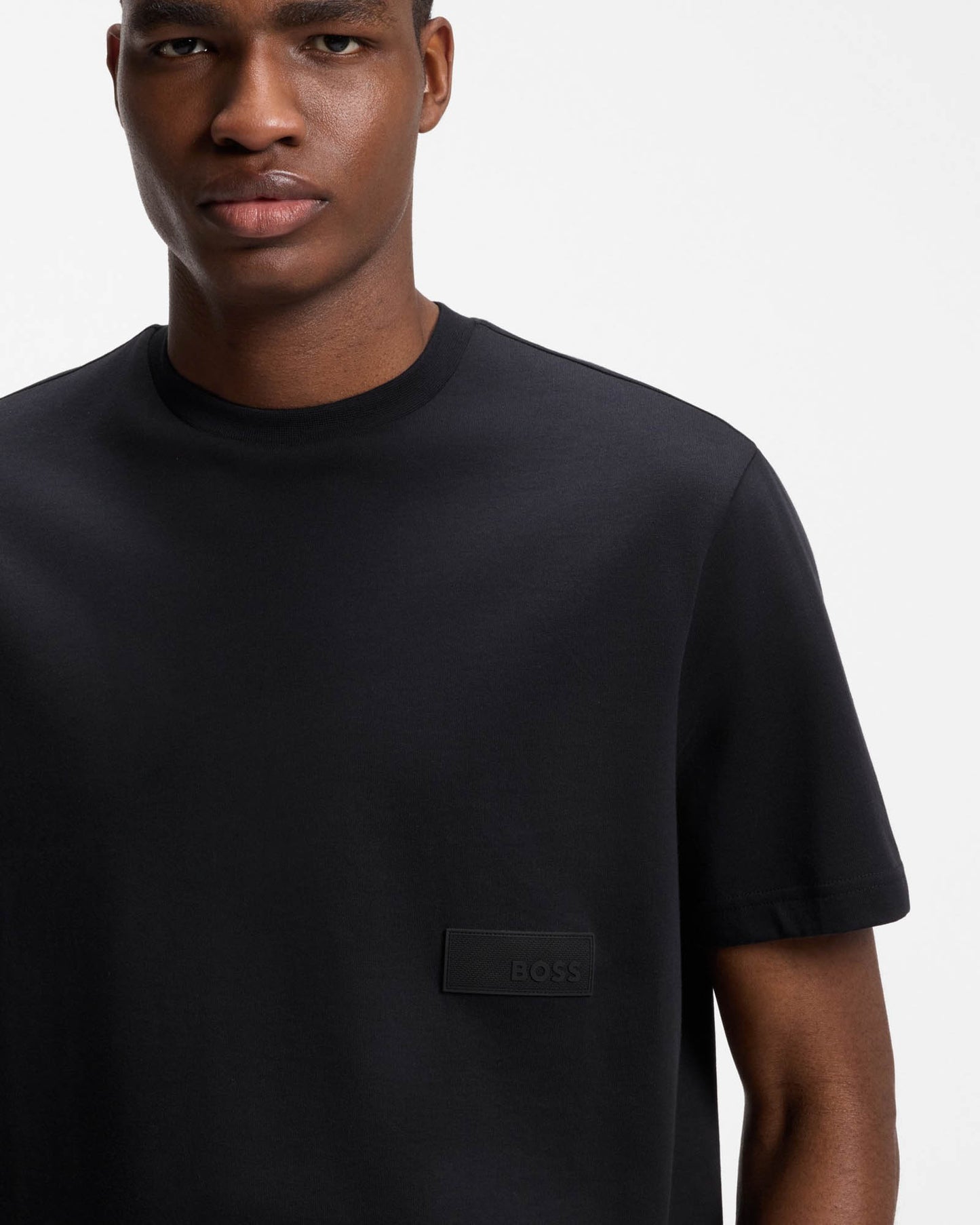 BOSS Green TS Structure Mens T - Shirt - Dark Blue 402 | CHO | Designer Mens Short Sleeve T - Shirts