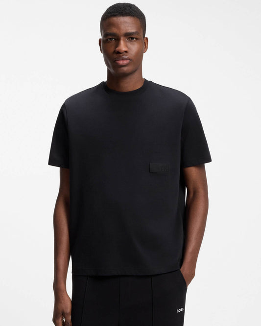 BOSS Green TS Structure Mens T-Shirt - Dark Blue 402