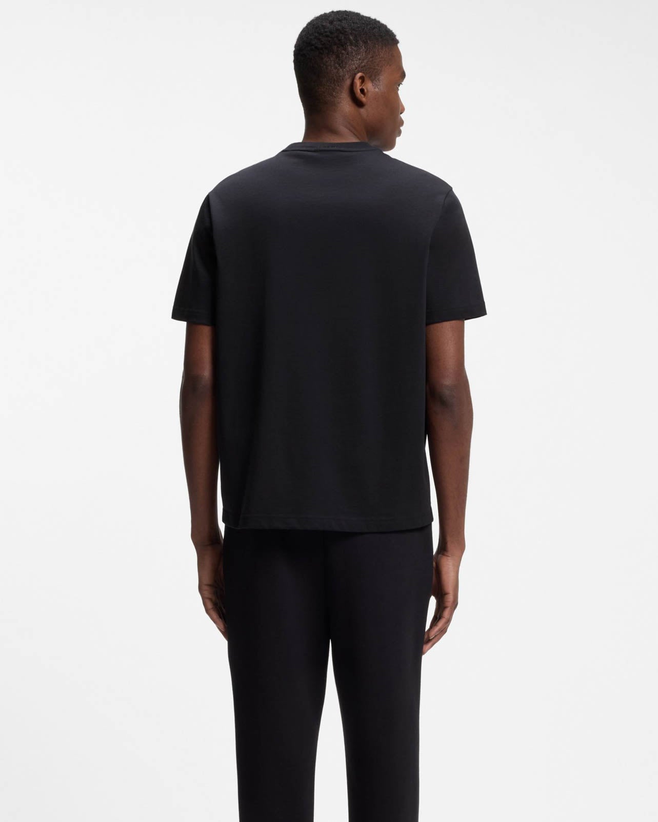 BOSS Green TS Structure Mens T - Shirt - Dark Blue 402 | CHO | Designer Mens Short Sleeve T - Shirts