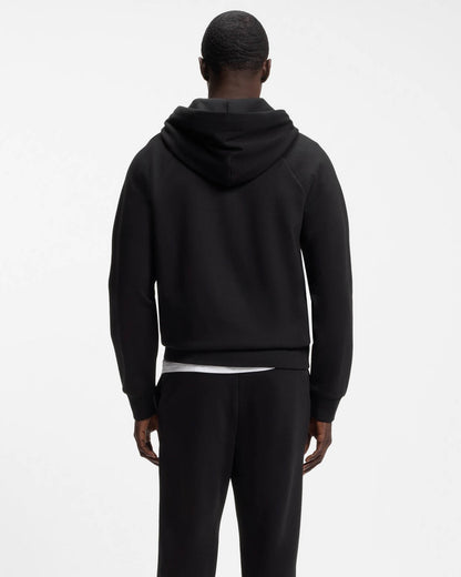 BOSS Green Saggy Mens Zip Hoodie - Black 001 | CHO | Designer Mens Zip Up Hoodies