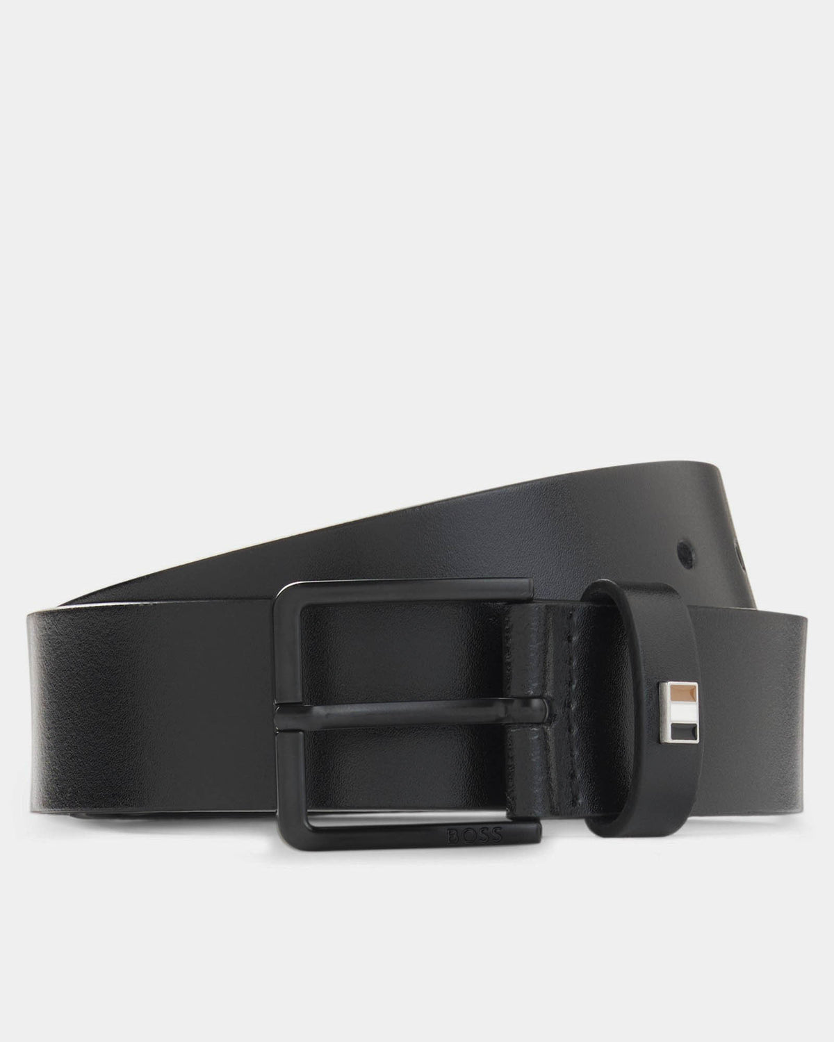 BOSS Orange Ther-B Mens Leather Belt - Black 001