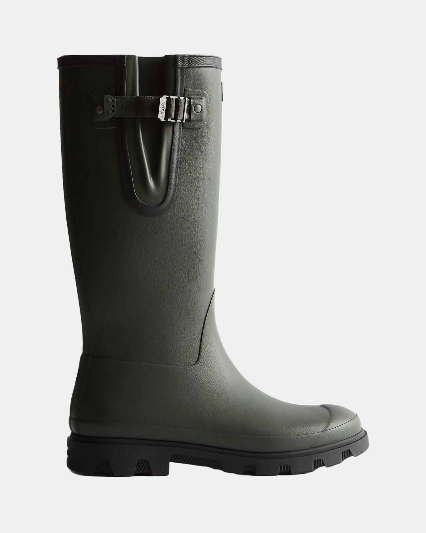 Hunter Unisex Downpour Adjustable Boot - Dark Olive/Black