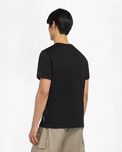 Moose Knuckles Dalon Mens T-Shirt - Black 292 - CHO - Designer Mens Short Sleeve T-Shirts