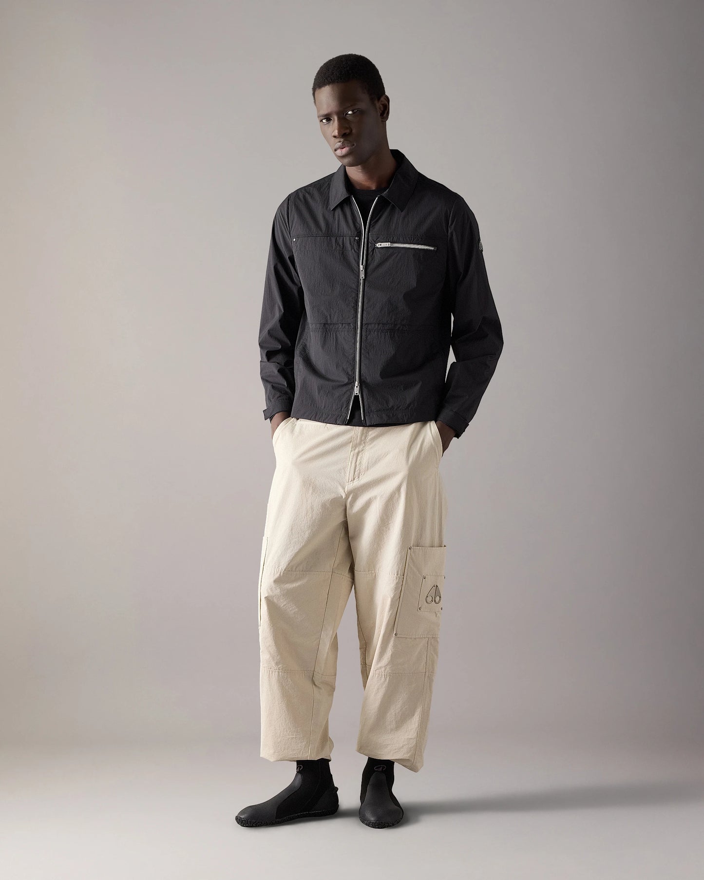 Moose Knuckles Topflight Mens Overshirt - Black 292