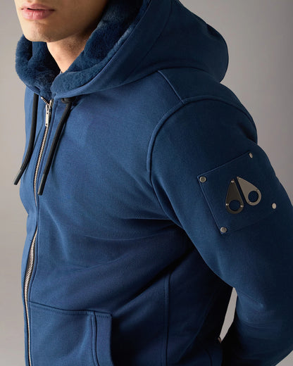 Moose Knuckles Classic Bunny 3 Mens Fleece Hoodie - Nightfall 2017 | CHO | Designer Mens Hoodies