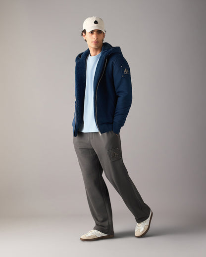 Moose Knuckles Classic Bunny 3 Mens Fleece Hoodie - Nightfall 2017 | CHO | Designer Mens Hoodies