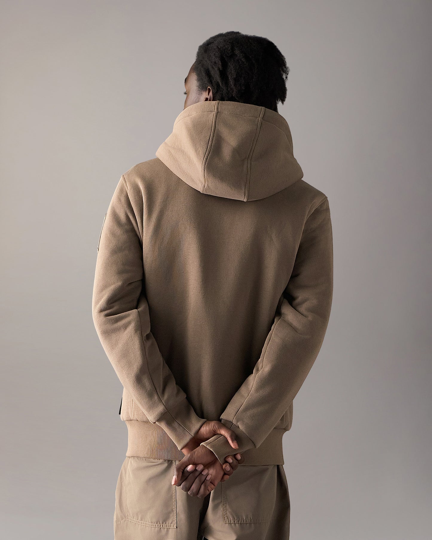 Moose Knuckles Classic Bunny 3 Mens Fleece Hoodie - Ashen 2019 | CHO | Designer Mens Hoodies
