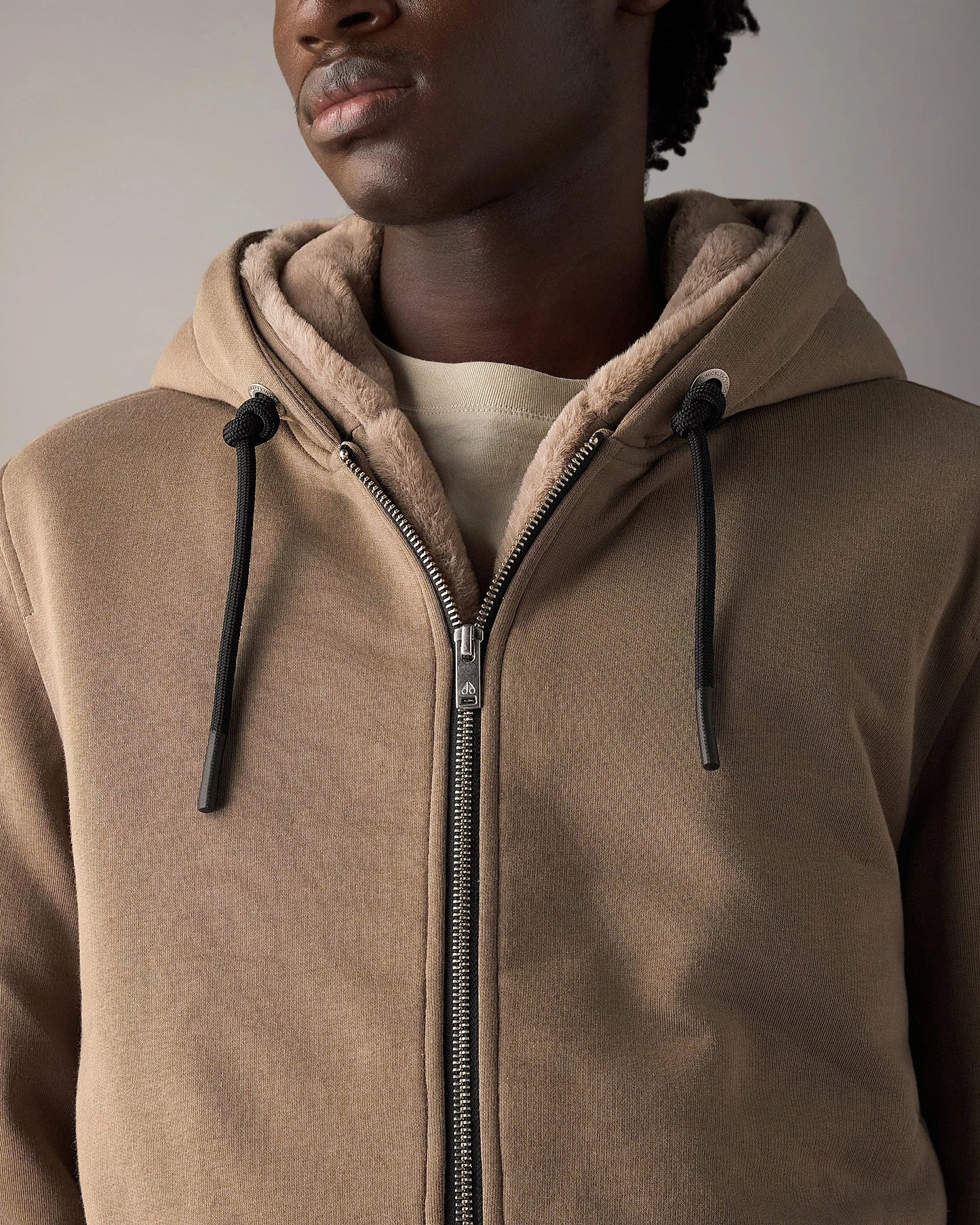 Moose Knuckles Classic Bunny 3 Mens Fleece Hoodie - Ashen 2019 | CHO | Designer Mens Hoodies