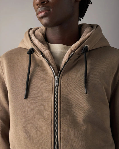 Moose Knuckles Classic Bunny 3 Mens Fleece Hoodie - Ashen 2019 | CHO | Designer Mens Hoodies