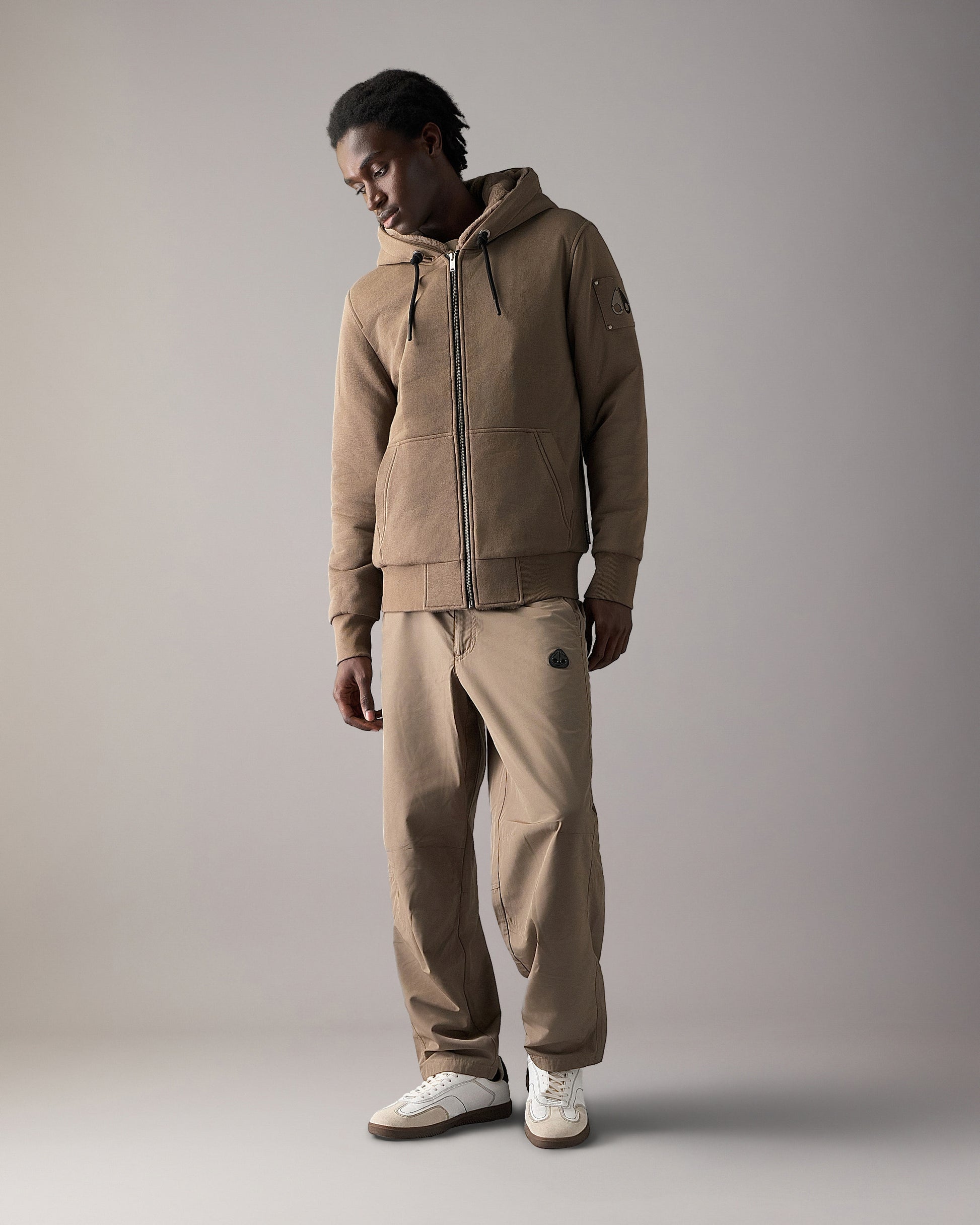 Moose Knuckles Classic Bunny 3 Mens Fleece Hoodie - Ashen 2019 | CHO | Designer Mens Hoodies