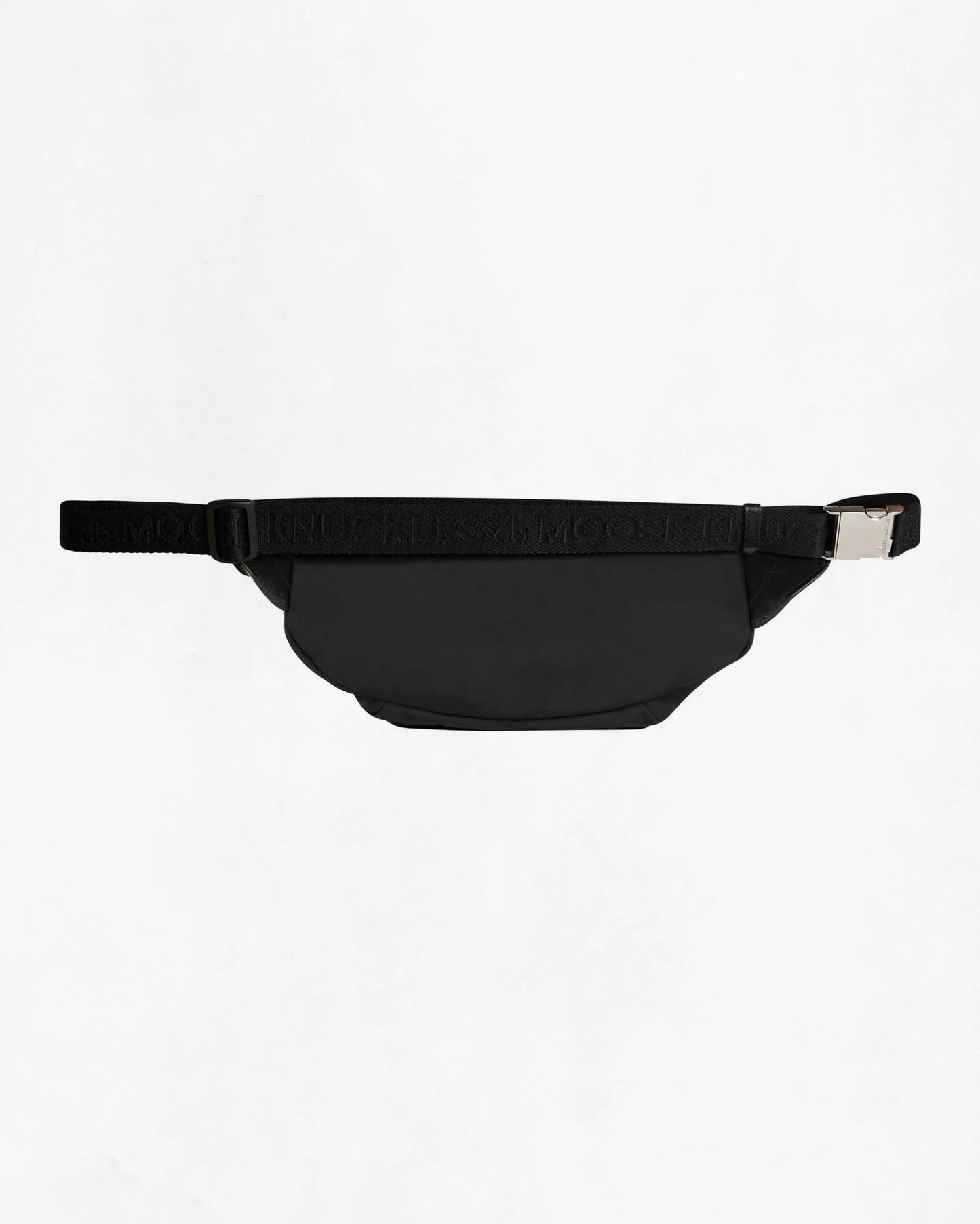 Moose Knuckles Logo Waist Bag - Black 292 - CHO - Designer Mens Bum Bags
