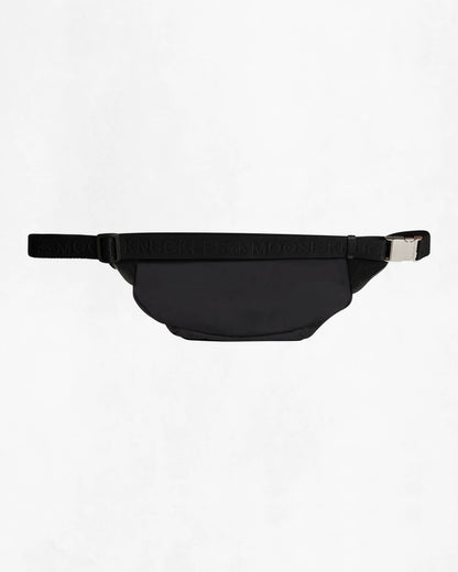 Moose Knuckles Logo Waist Bag - Black 292 - CHO - Designer Mens Bum Bags