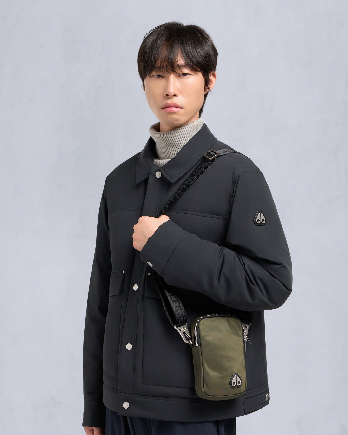 Moose Knuckles The Dial Bag - Black 292 - CHO - Designer Mens Bags