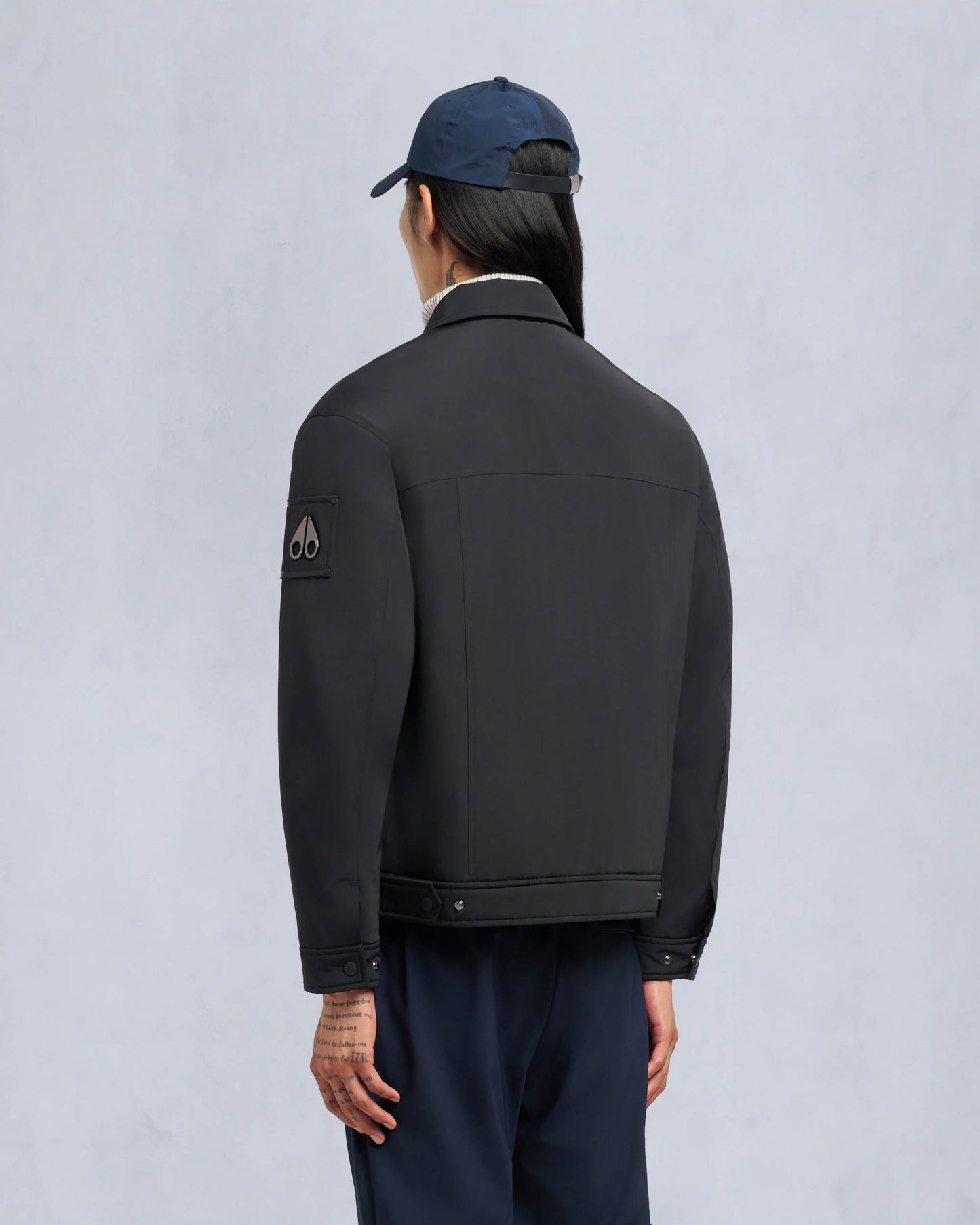 Moose Knuckles Mens Jacque Bunny Shirt Jacket - Black 292