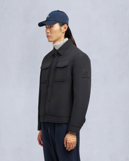 Moose Knuckles Mens Jacque Bunny Shirt Jacket - Black 292