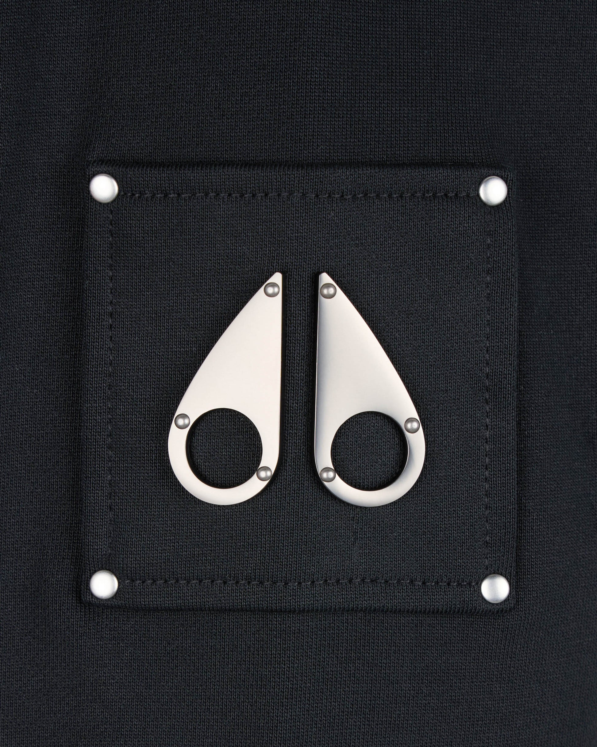 Moose Knuckles Hartsfield Mens Zip Up Hoodie - Black 292 - CHO - Designer Mens Zip Hoodies