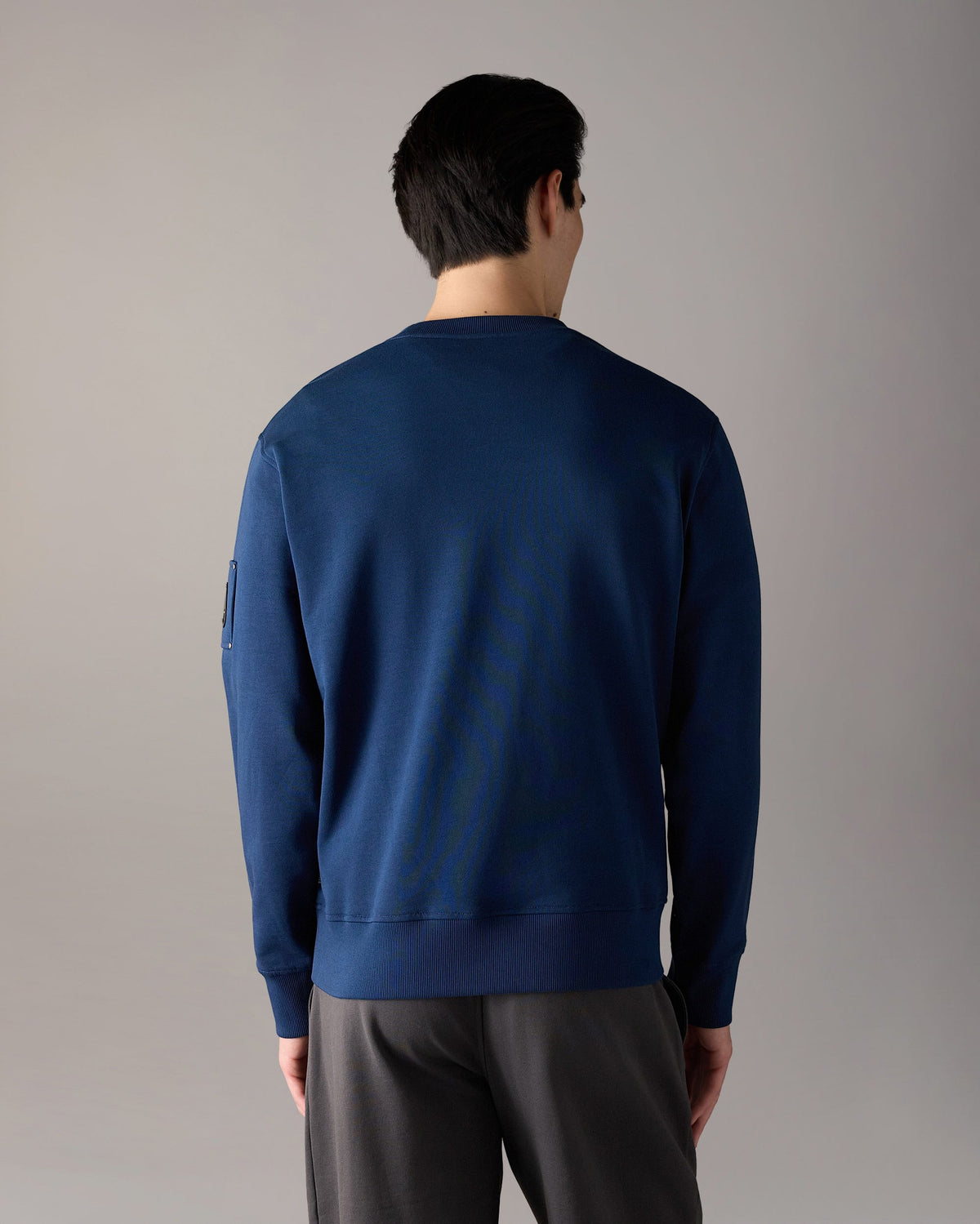 Moose Knuckles Hartsfield Mens Crew Neck Sweatshirt - Nightfall 1977 back