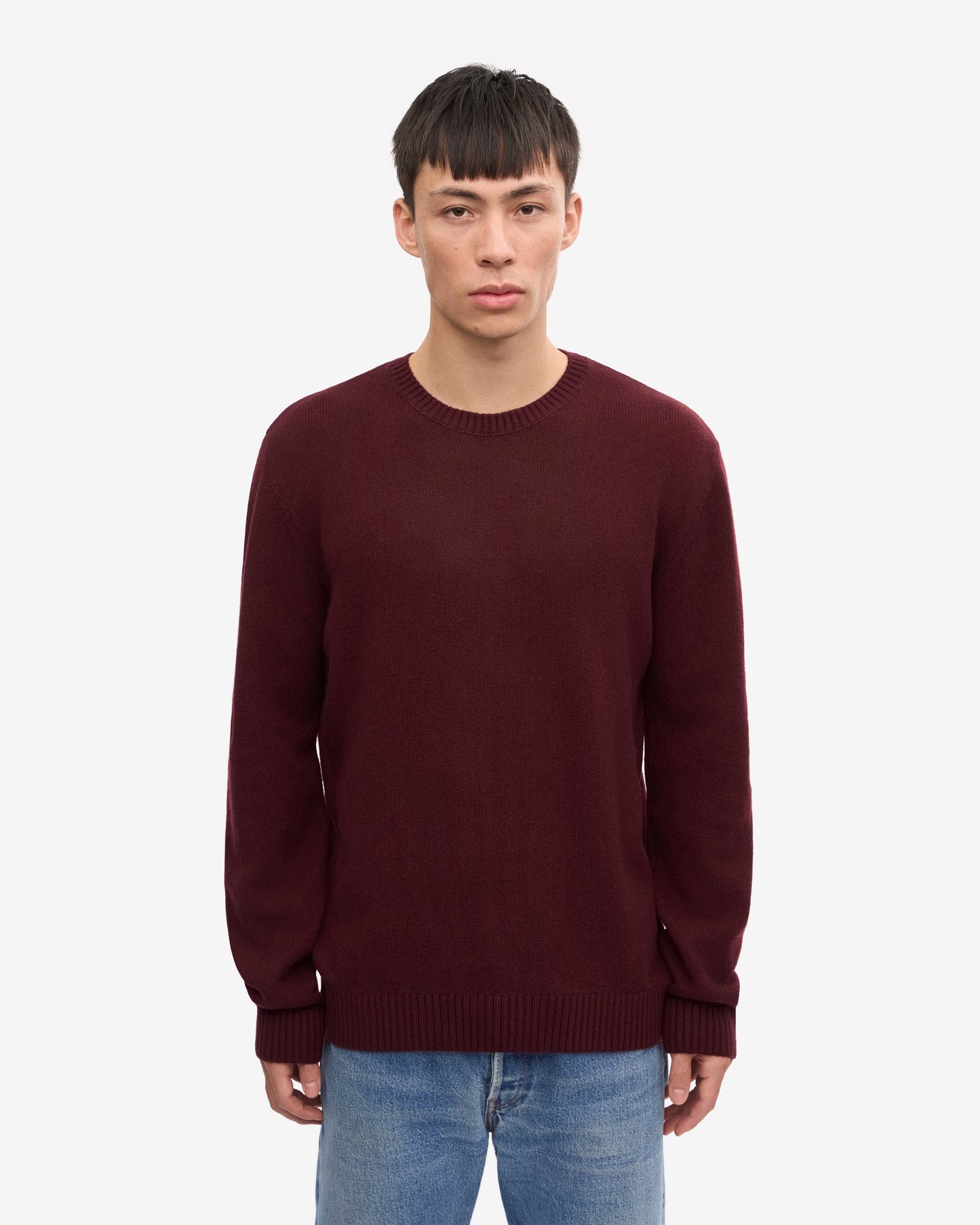 Colorful Standard Classic Merino Wool Crew Neck Jumper - Oxblood Red