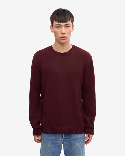 Colorful Standard Classic Merino Wool Crew Neck Jumper - Oxblood Red