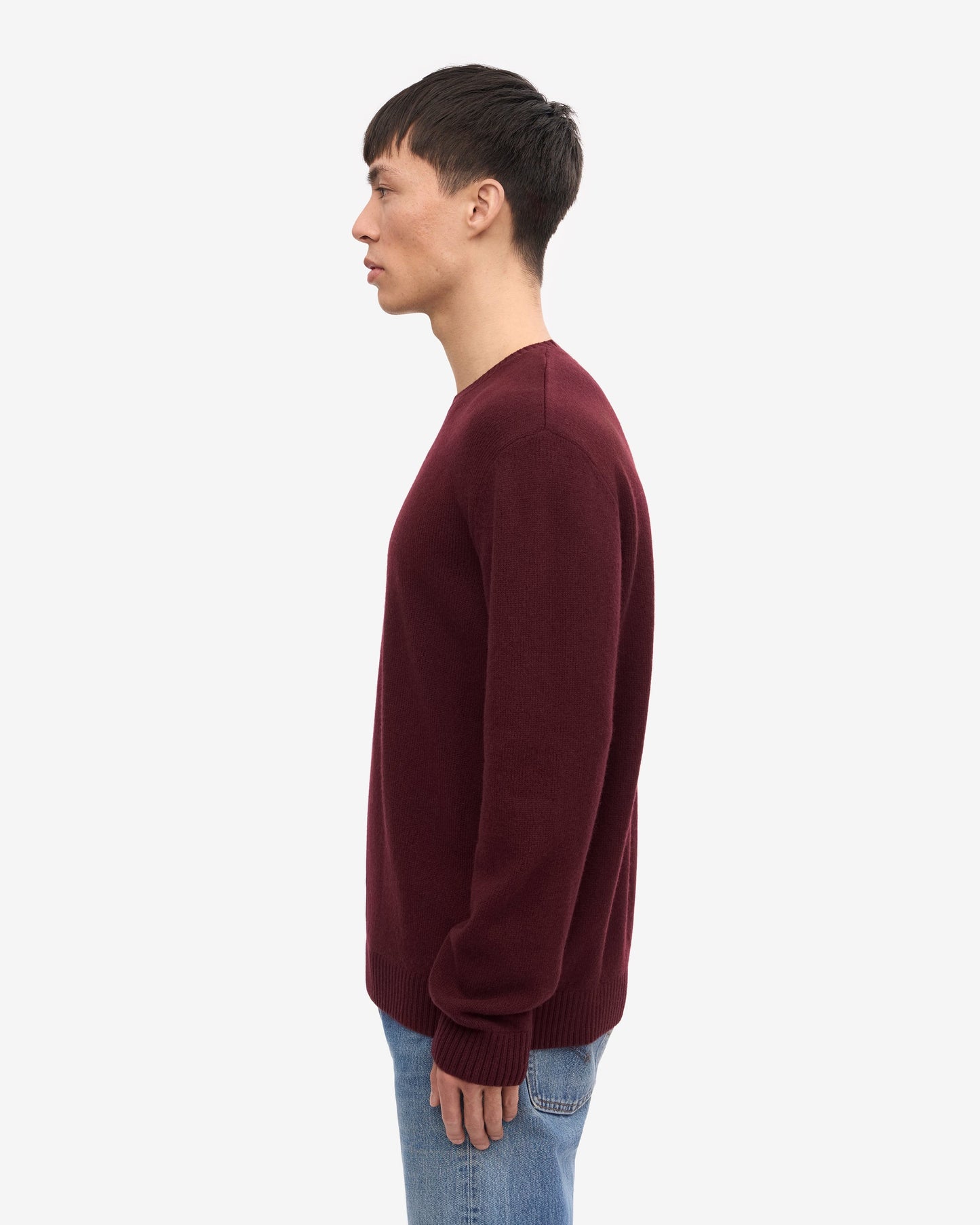 Colorful Standard Classic Merino Wool Crew Neck Jumper - Oxblood Red