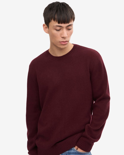 Colorful Standard Classic Merino Wool Crew Neck Jumper - Oxblood Red