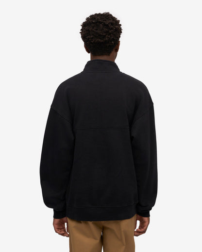 Colorful Standard Organic Quarter Zip Sweatshirt - Deep Black
