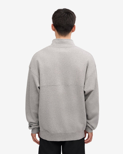 Colorful Standard Organic Quarter Zip Sweatshirt - Heather Grey