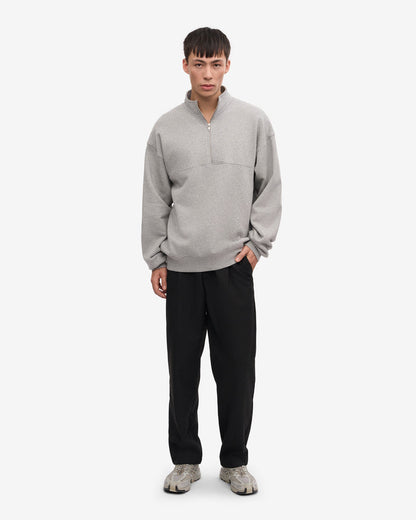 Colorful Standard Organic Quarter Zip Sweatshirt - Heather Grey