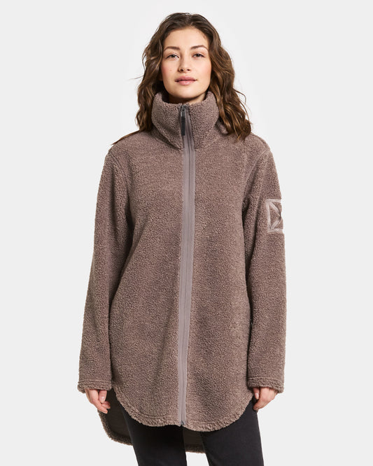Didriksons Umi 3 Womens Full Zip Fleece - Bark F03