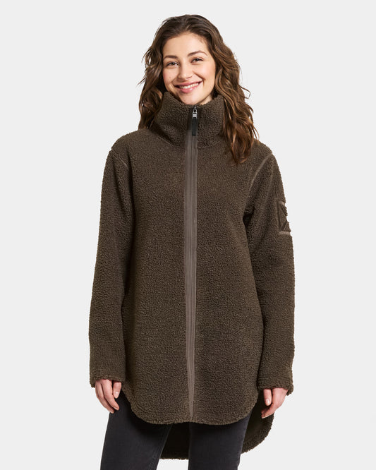Didriksons Umi 3 Womens Full Zip Fleece - Dark Mocha F11