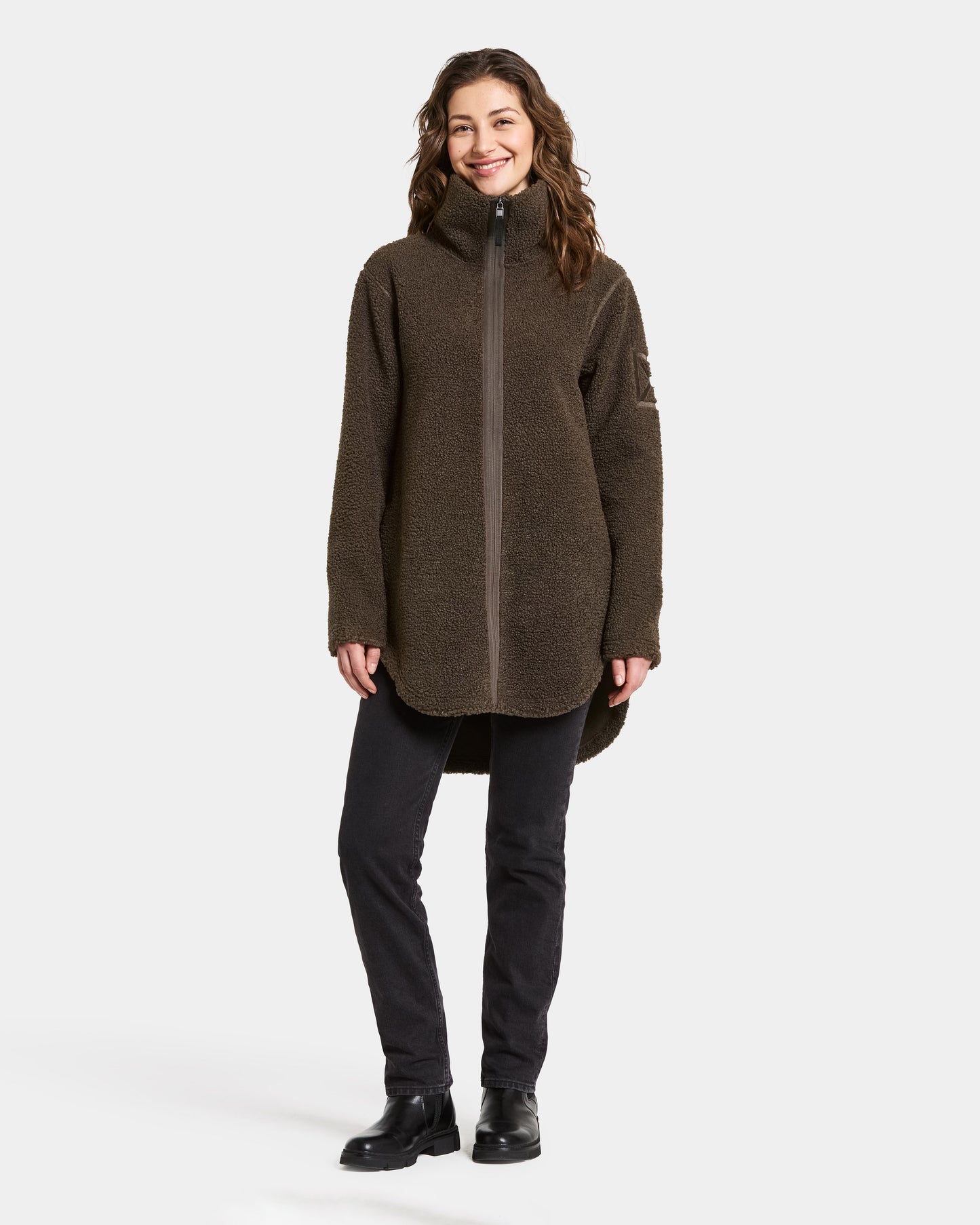 Didriksons Umi 3 Womens Full Zip Fleece - Dark Mocha F11