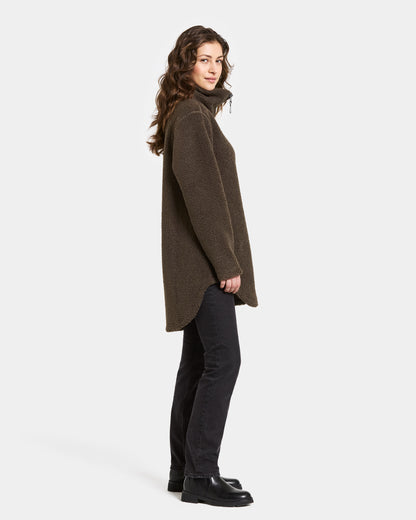 Didriksons Umi 3 Womens Full Zip Fleece - Dark Mocha F11