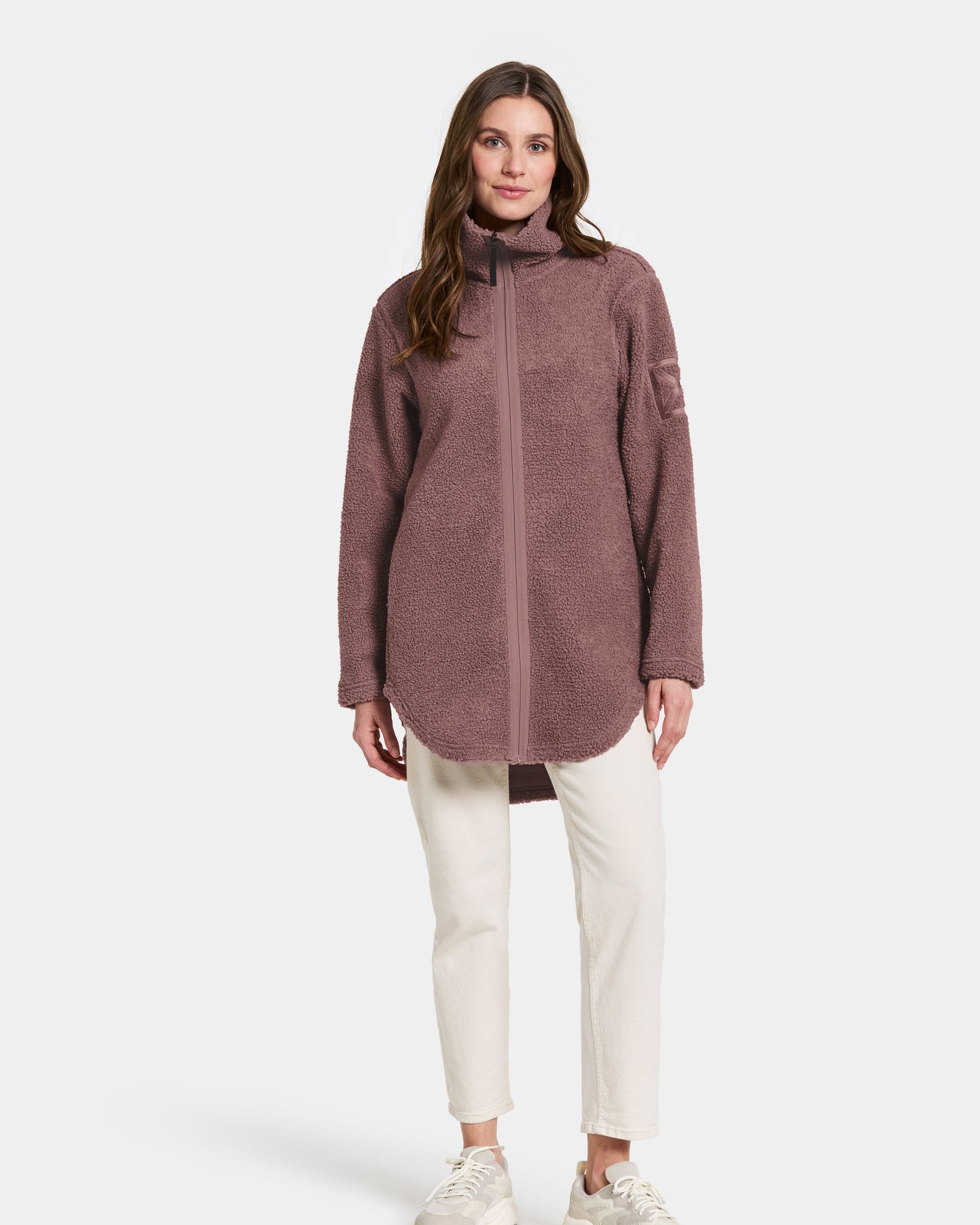 Didriksons Umi 3 Womens Full Zip Fleece - Faded Wine J05