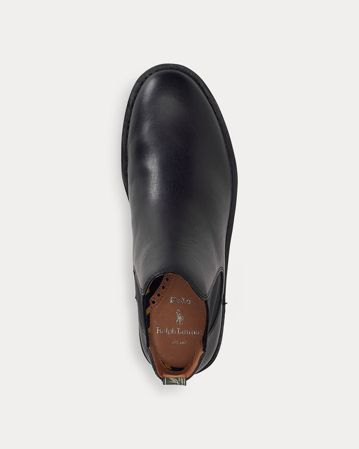 Ralph Lauren Talan Mens Leather Chelsea Boot - Black