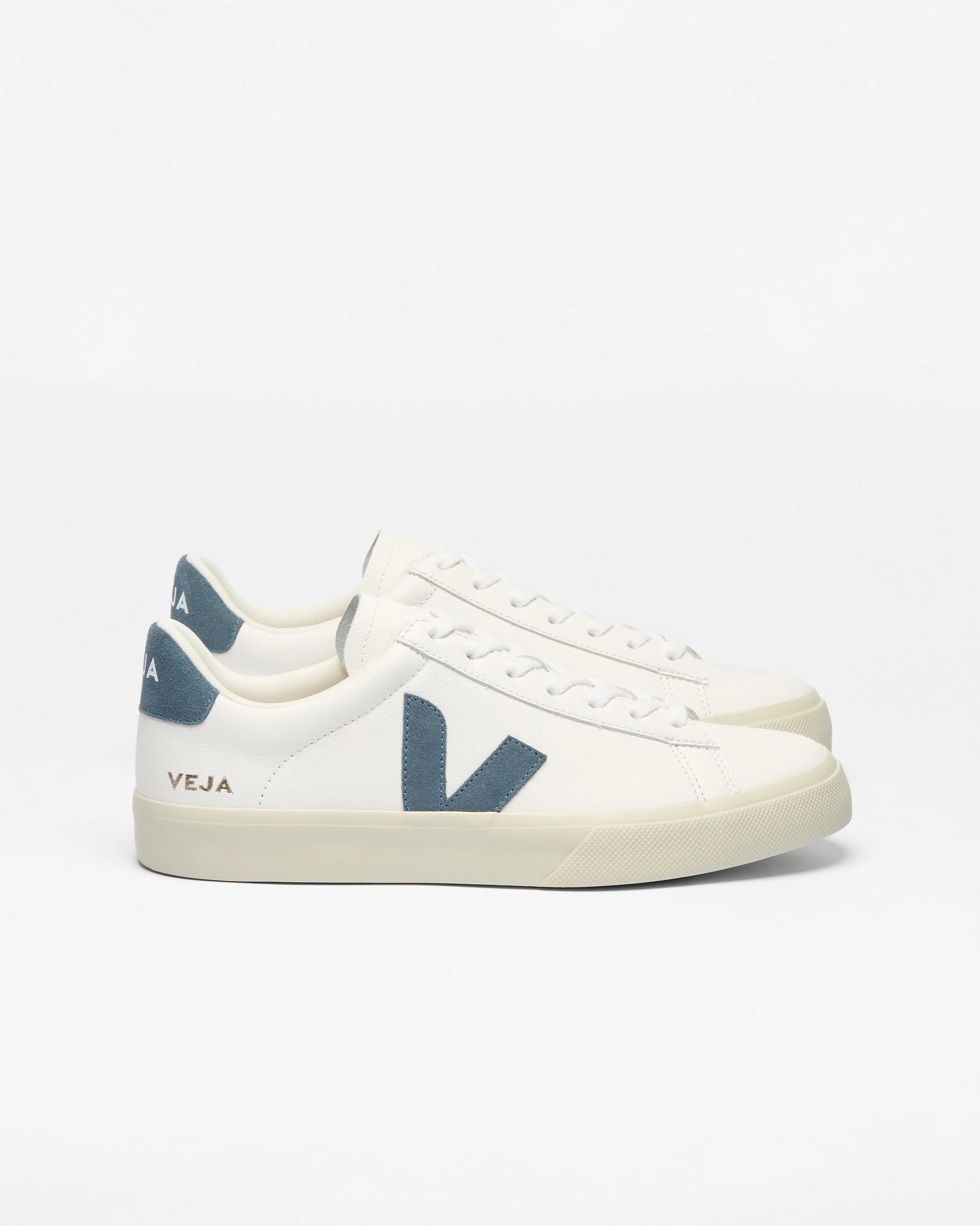 Veja Campo Leather Womens Trainers - White/California