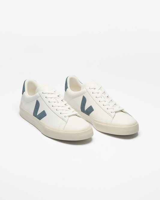 Veja Campo Leather Womens Trainers - White/California