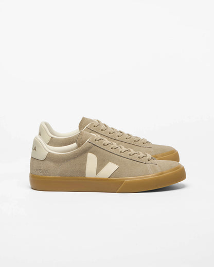 VEJA Campo Suede Womens Trainers - Taupe Pierre Natural | CHO | Designer Womens Trainers