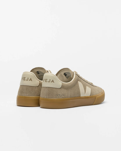 VEJA Campo Suede Womens Trainers - Taupe Pierre Natural | CHO | Designer Womens Trainers
