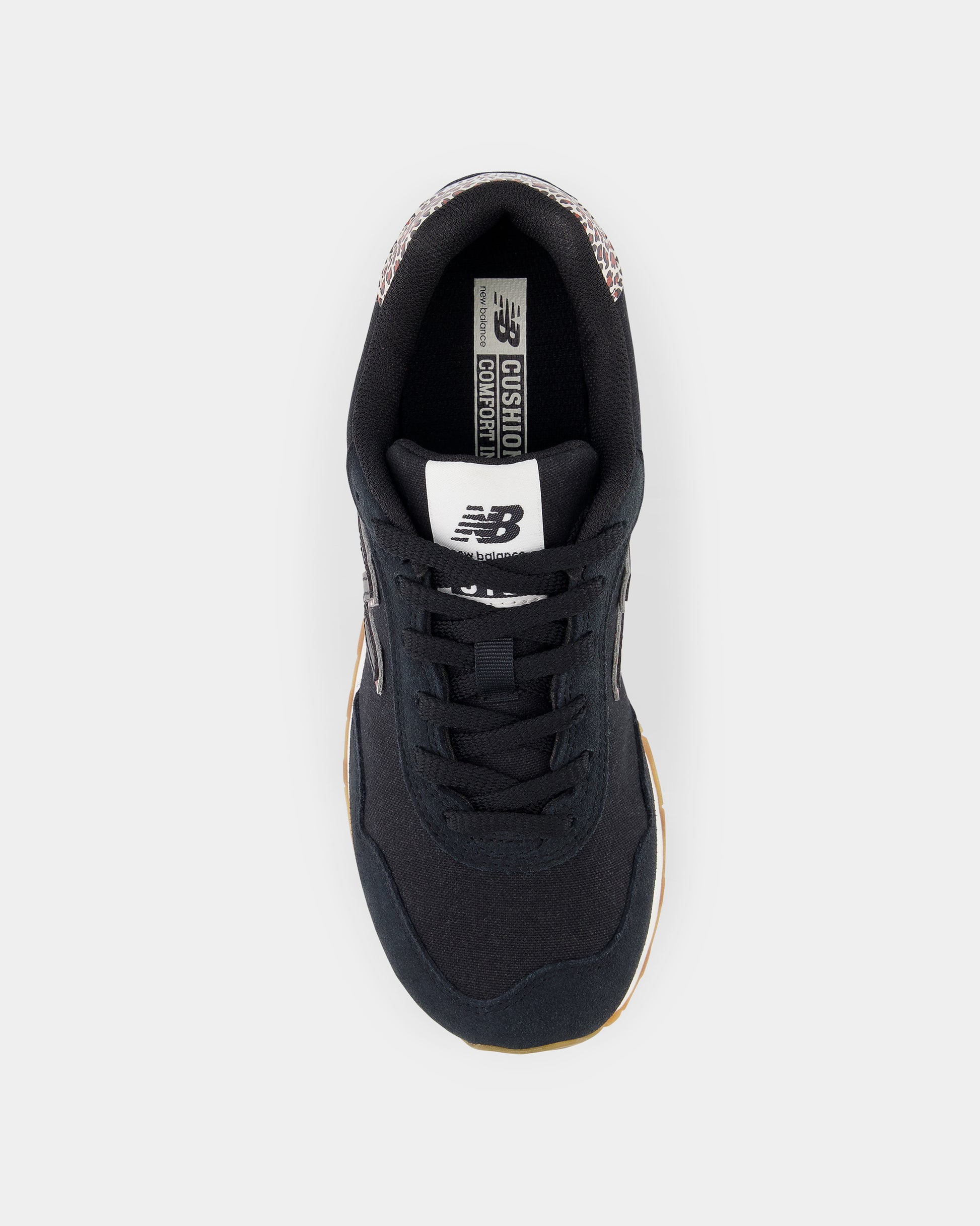 New Balance 515 Womens Trainers in Black - top view